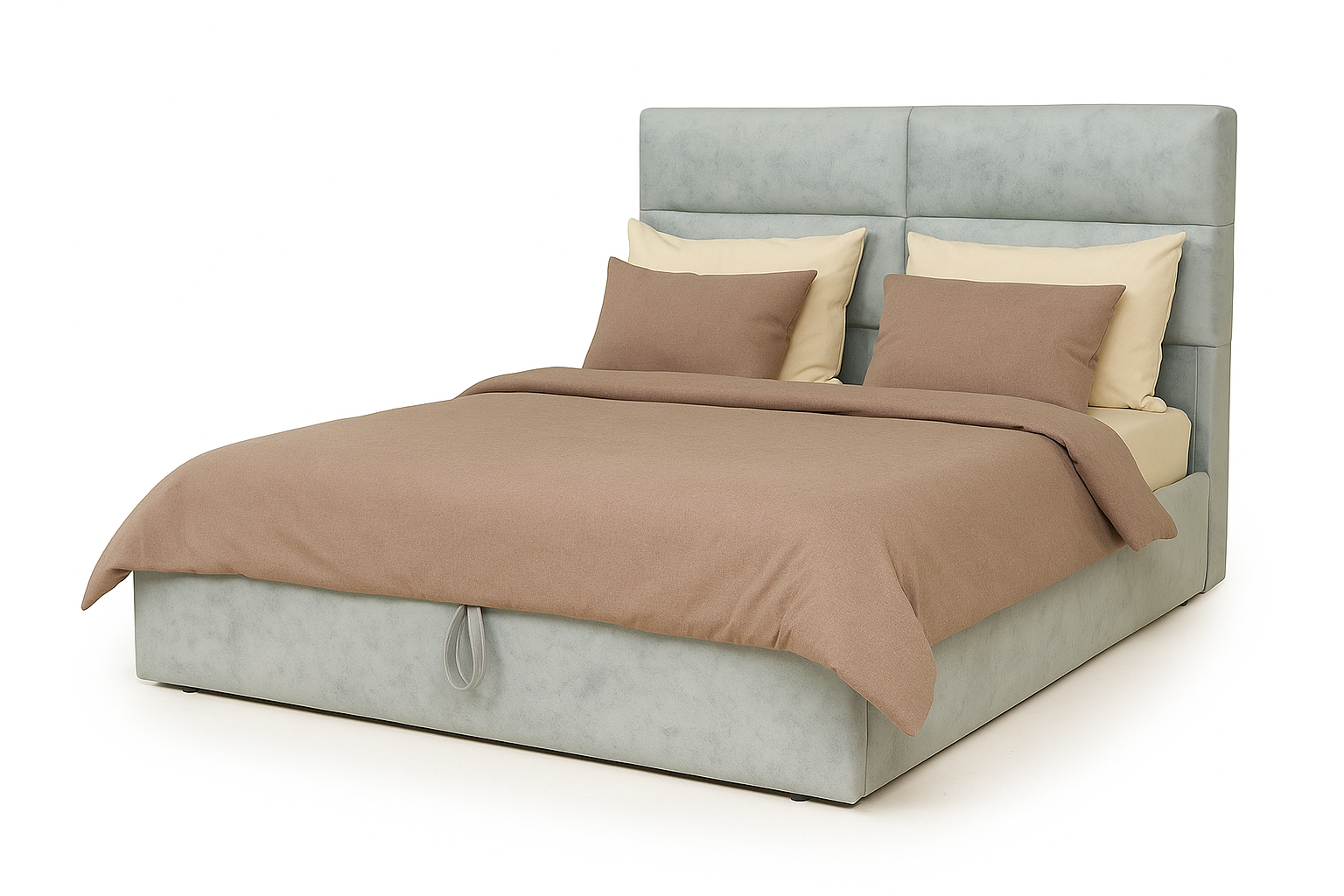 Кровать RidneTUT JOHNSON Джонсон Премиум 120x200, орех, Мокрый асфальт