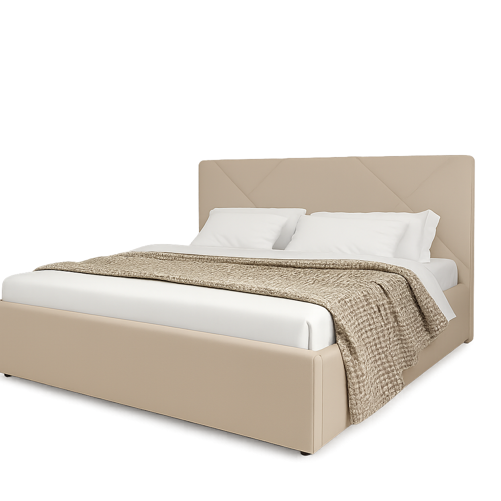 Кровать ODISSEY 140x200 Премиум Бук Светло-бежевый