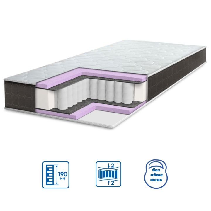 Ортопедический матрас Eurosleep Brave Spring Foam трикотаж 70х190 см