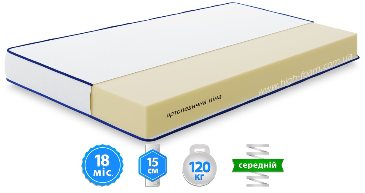 Ортопедичний матрац HighFoam Lento Adagio 90x200