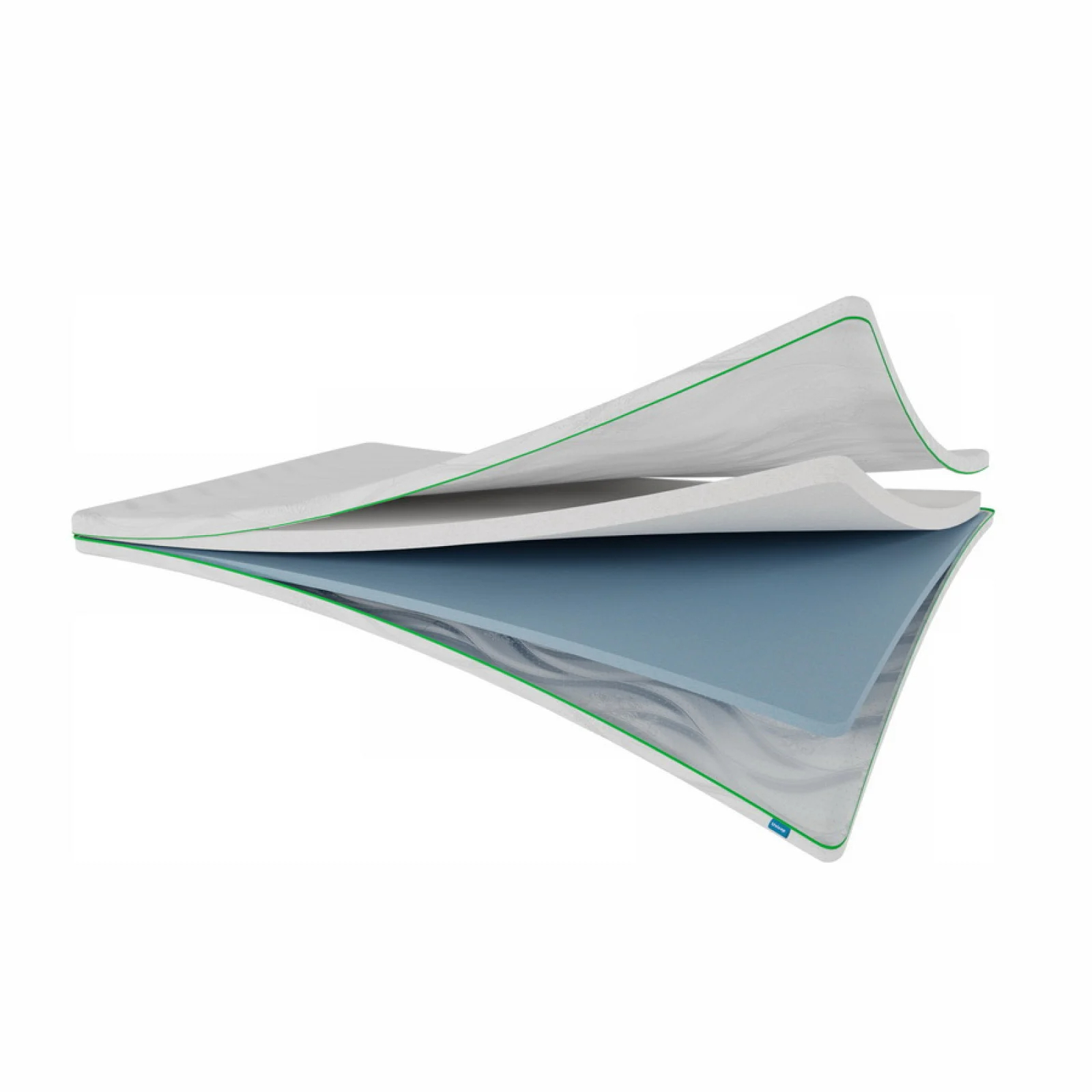 Тонкий матрац-топер Usleep Sleep Roll Green 150x200