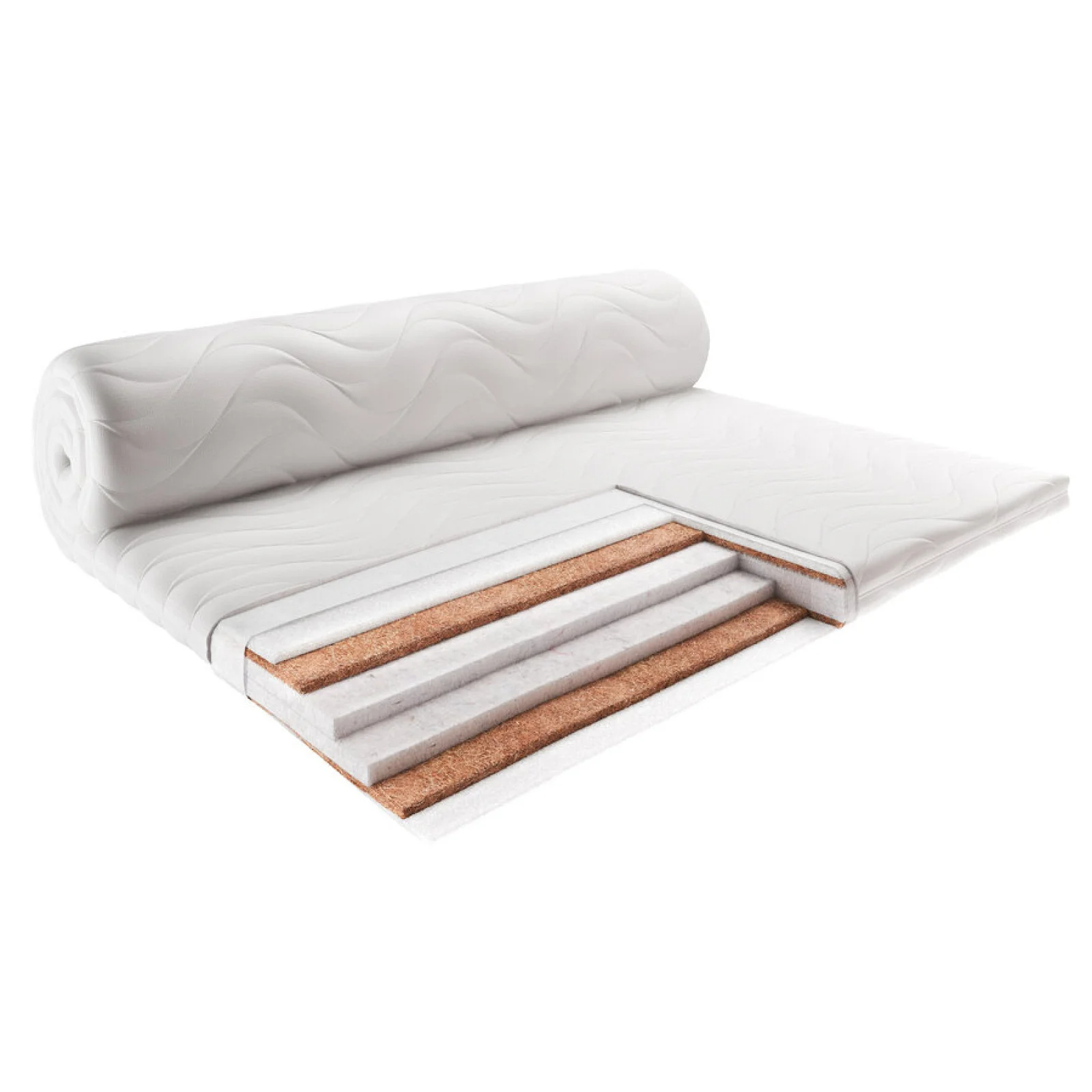 Тонкий матрац-футон Usleep Sleep Roll Ultra Kokos 90x200