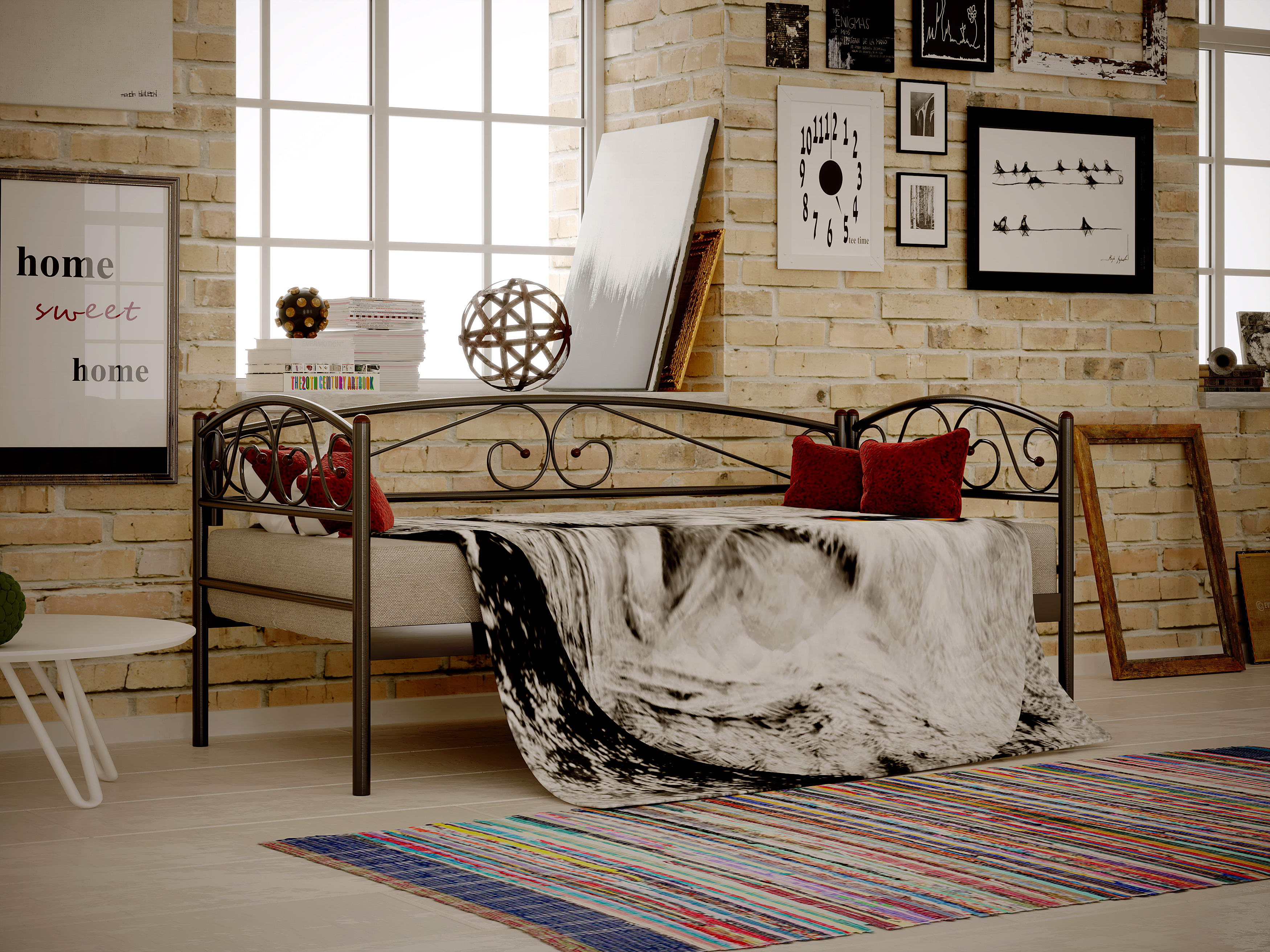 Металеве ліжко Verona lux 180x200 см Білий