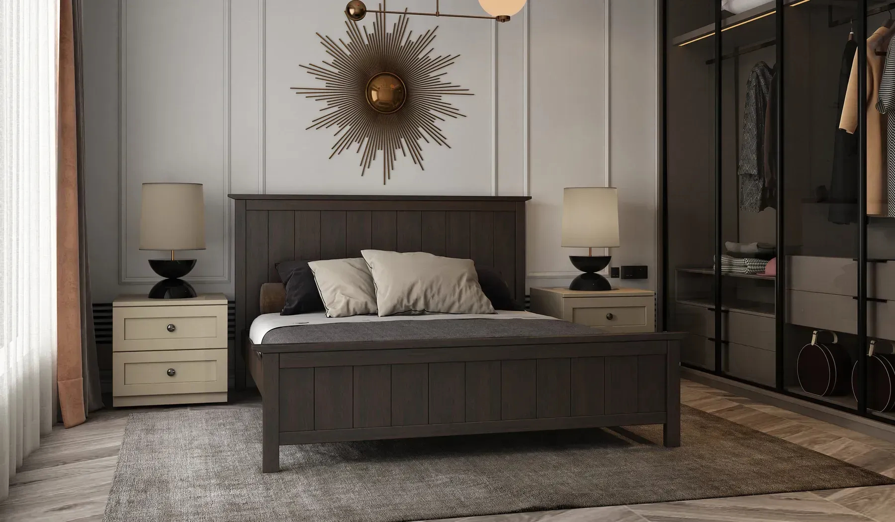 Ліжко Stemma Тріумф 90х200, з шухлядами, колір S0530B50G