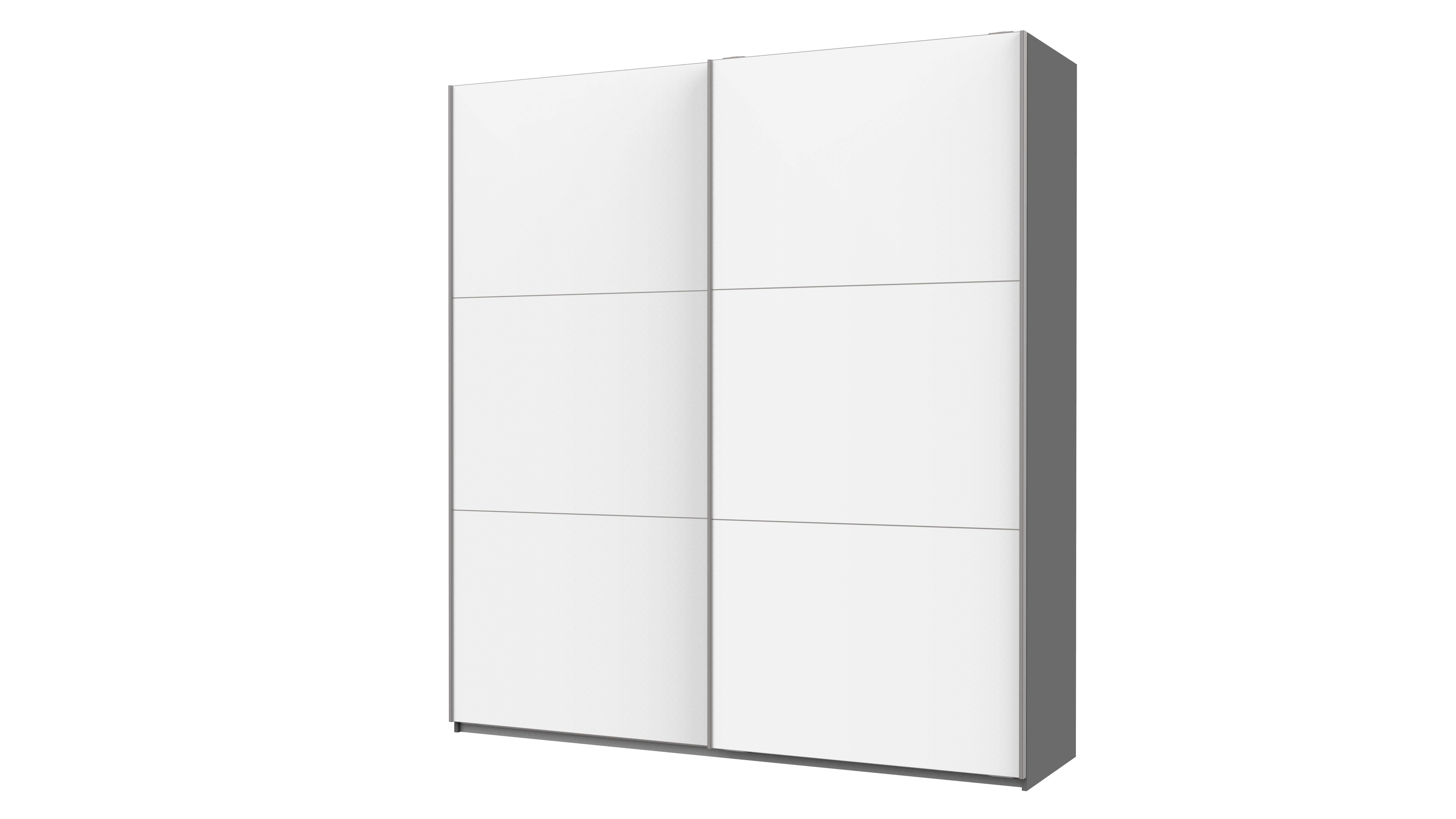 Шафа купе Doros G-Caiser Графіт / Білий 2 ДСП / 3 частини 220х60х240 