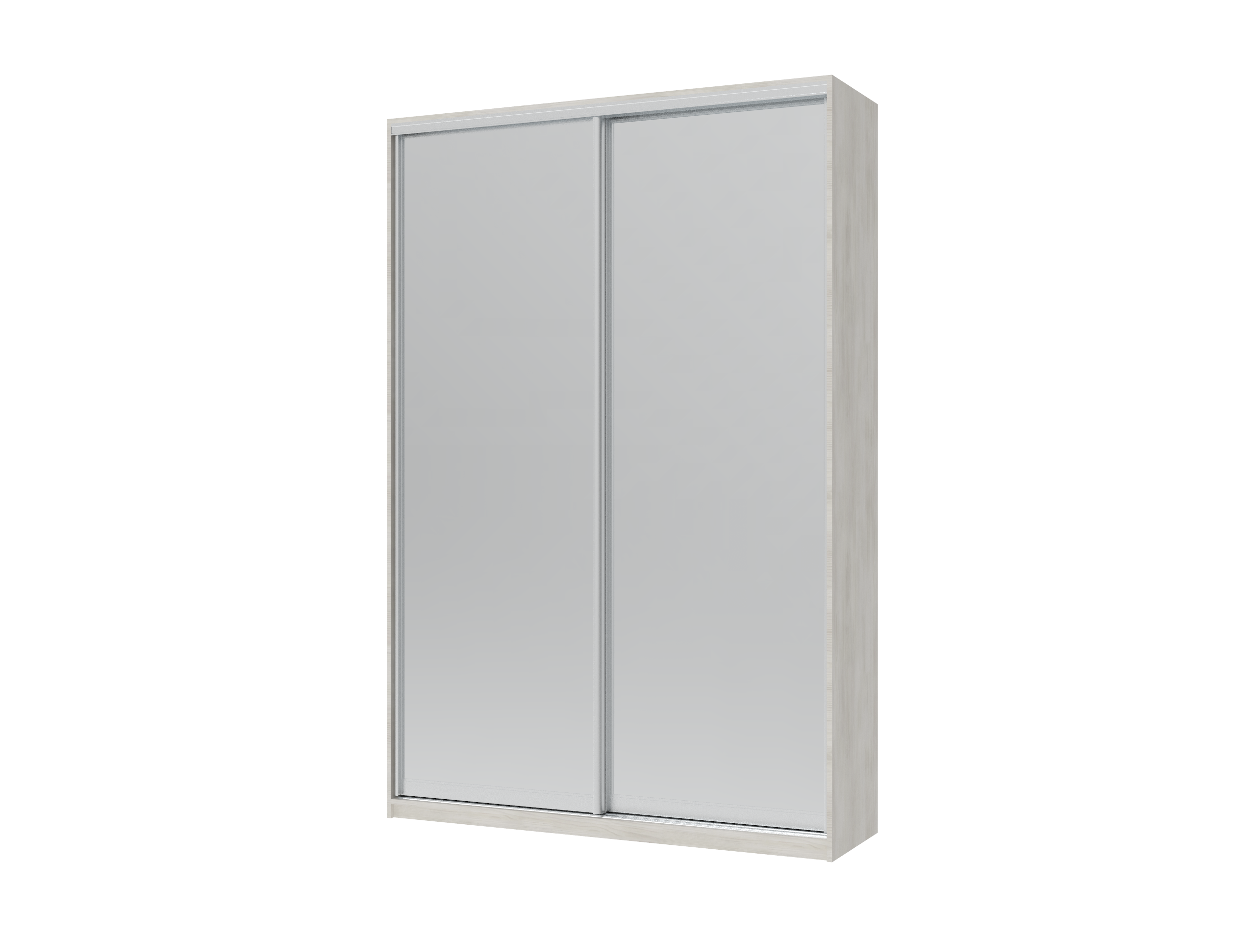 Шафа купе Doros Сіті Лайт Біле дерево 2 Дзеркала 150х45х225 