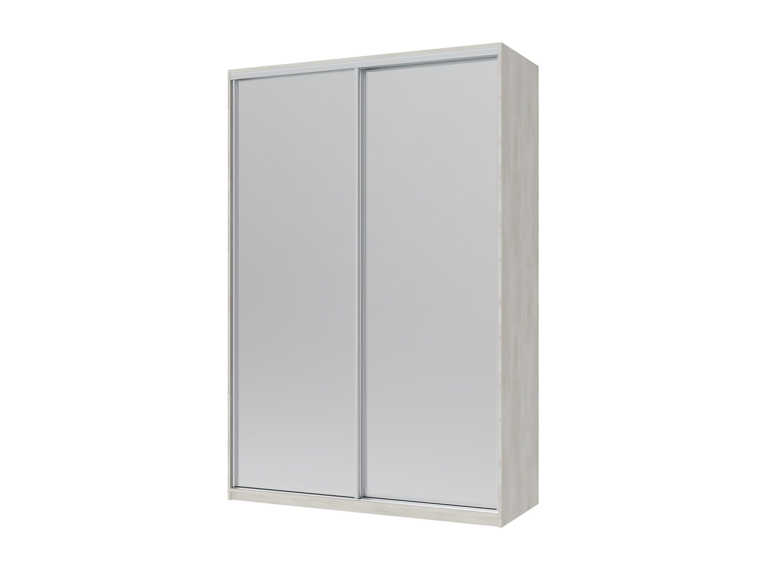 Шафа купе Doros Сіті Лайт Біле дерево 2 Дзеркала 150х60х225 