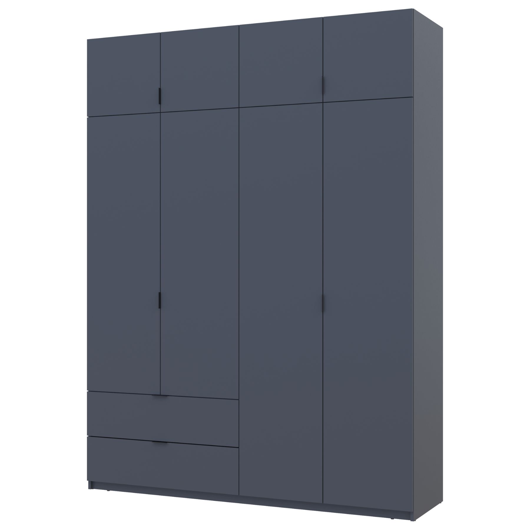 Розпашна Шафа для одягу Doros Лукас Графіт/Графіт 180х50х240 (80736288)