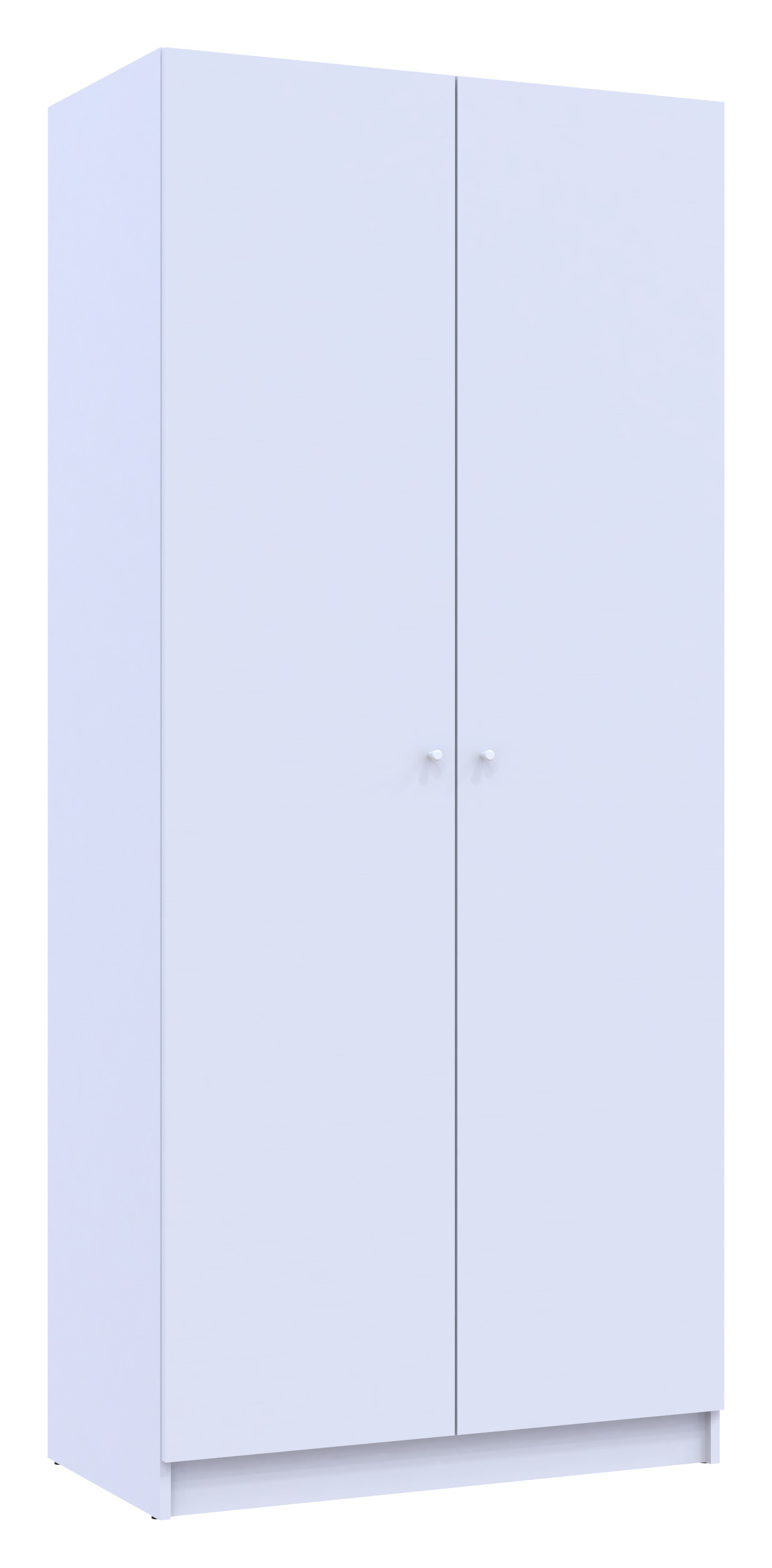 Шафа для одягу Doros Promo з полицями Білий 2 ДСП 90х48х204 (42005100)