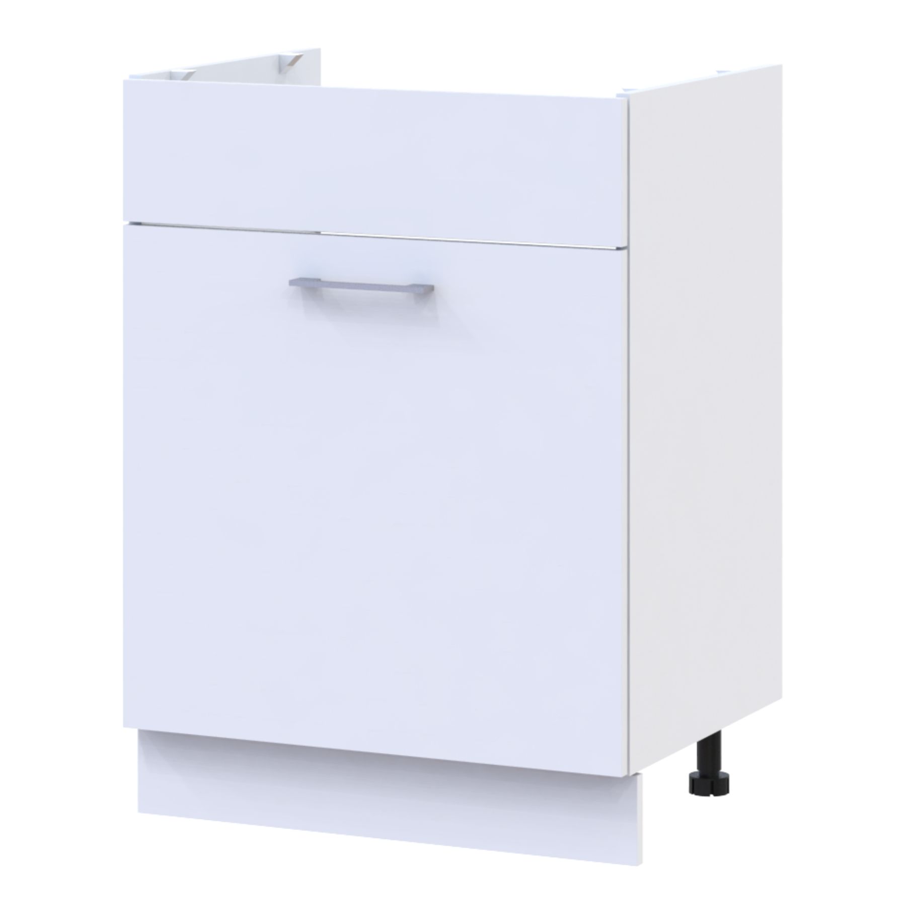 Кухня Doros Лея НМ82_Ш60 нижня ліва Білий/Дуб Сонома ДСП 60х46.6х82.1 (81359337.5)