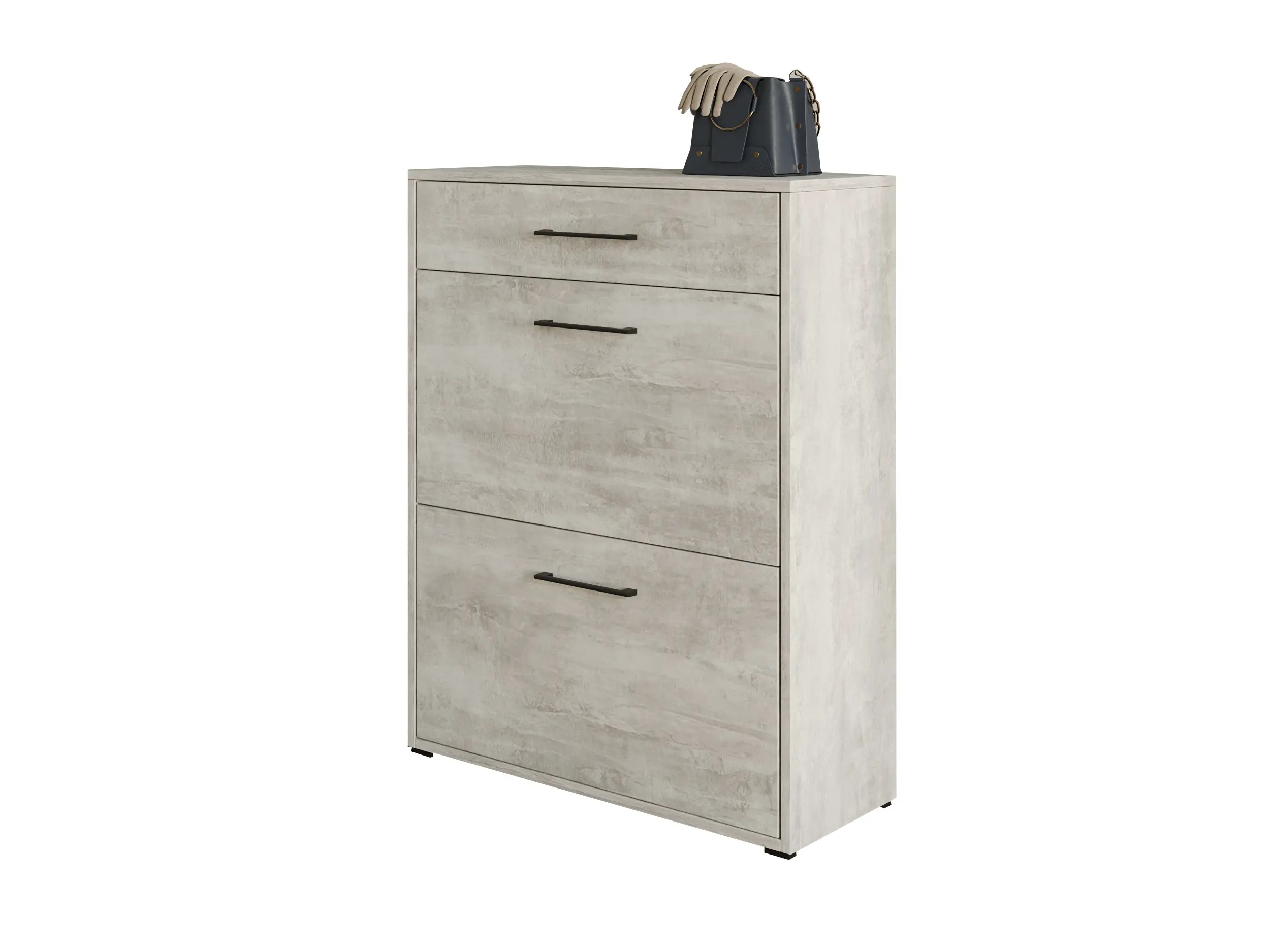 Тумба Moreli под обувь Т207 70x92x28 Венге Темный / Белый