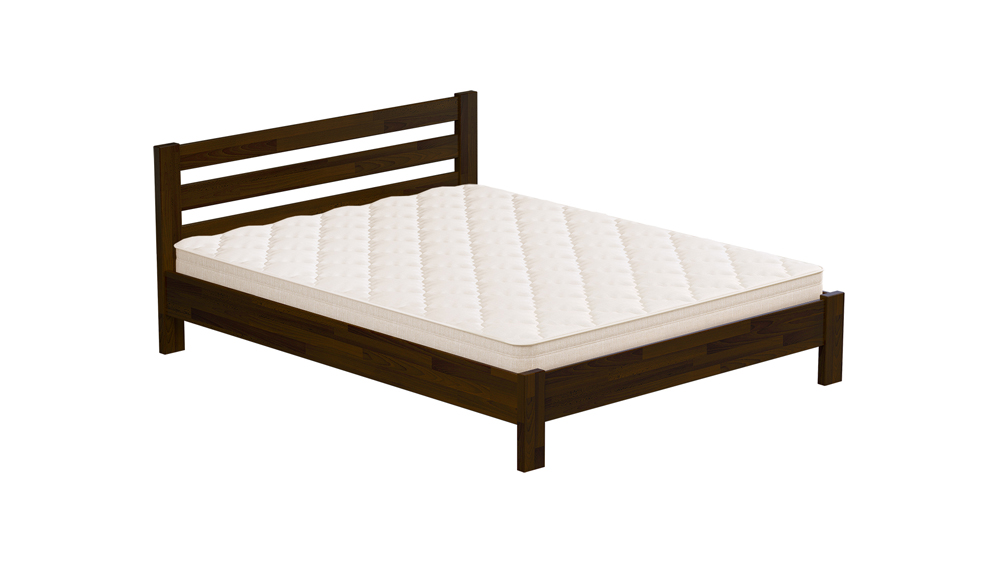 Ліжко Estella Рената Люкс 80х200 см Бук/Щит, Комплект ламелей: Стандарт