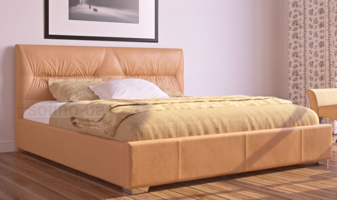 Кровать «Камелия» 140*200 | без механизма | с матрасом беспружинным - Softness (Pristine Up)