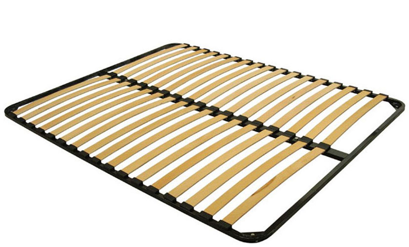 Металлический каркас-кровати на ламелях 1400х2000 (без ножек)
