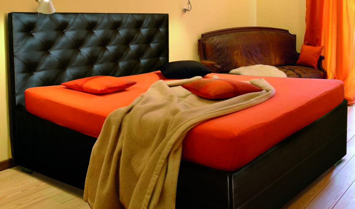Кровать «Калипсо» 120*200 без механизма | ножки металл | с матрасом беспружинным - Softness (Pristine Up)
