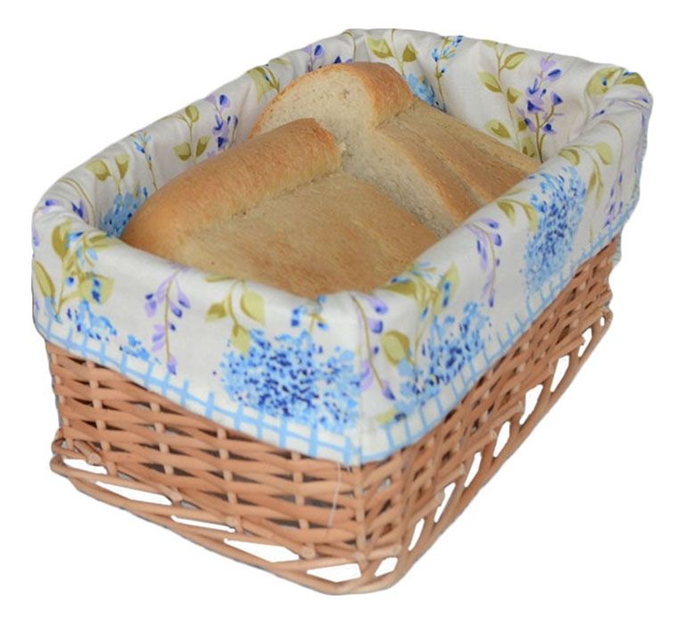 Корзина для хлеба «Andre Tan» 15*25 | голубая клеточка