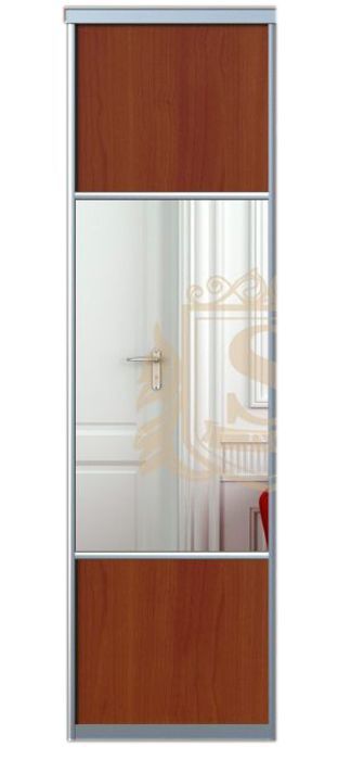 Дверь для шкафа | ДСП/Зеркало | 740*2200, профиль Alligator