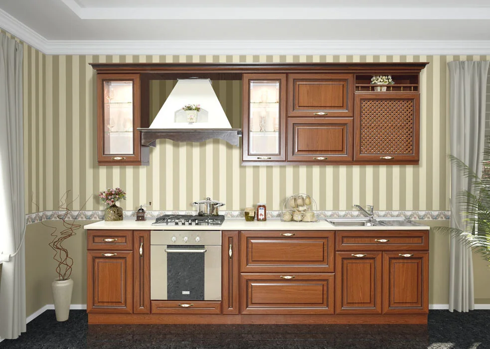 Кухня матова Roxana МДФ Патина з фрезеруванням у класичному стилі • Варіант дизайну №01