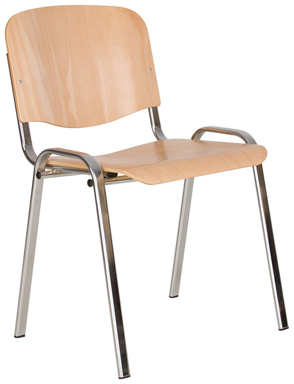 Кресло «ISO wood chrome»