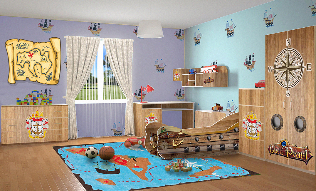 Дитяча кімната Pirate Віоріна-Деко ДСП + Фотодрук