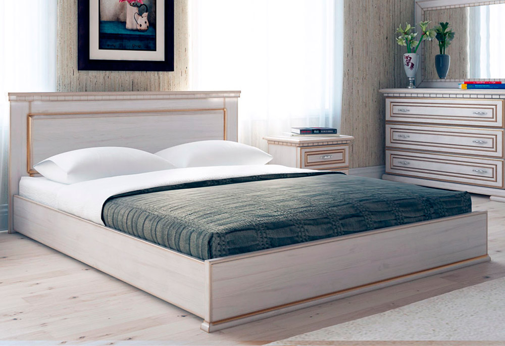 Ліжко - Арт меблі - Дерево - Еліт - 140х190 см
