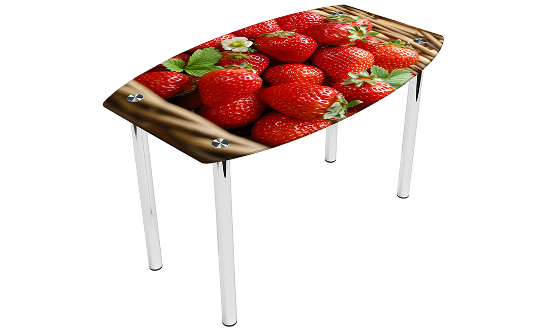 Стол обеденный бочка «Strawberry» | 91*61 Эко