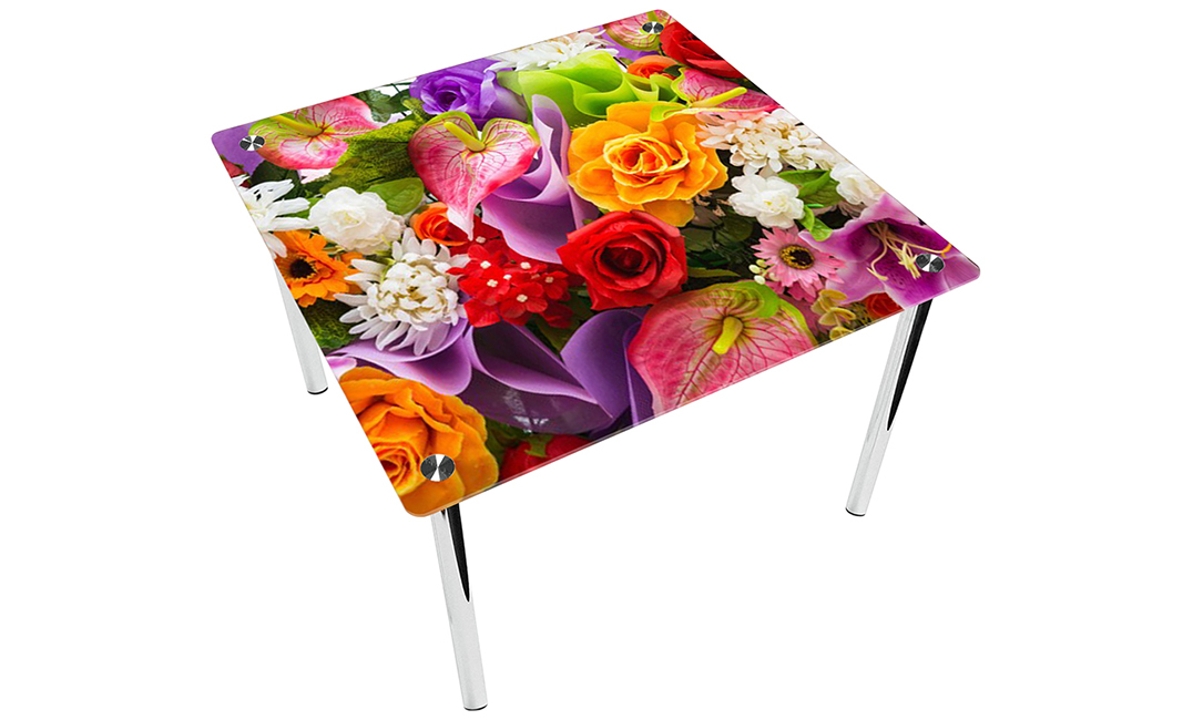 Стол обеденный квадратный «Flowers» | 90*90