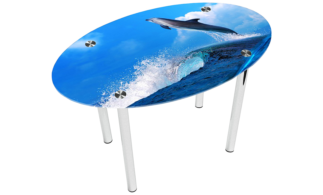 Стол обеденный овальный «Dolphin» | 110*65 Эко