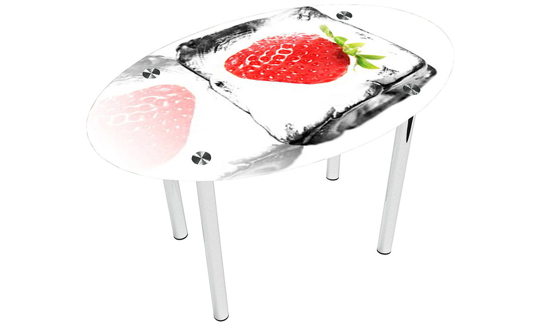 Стол обеденный овальный «Ice berry» | 120*75