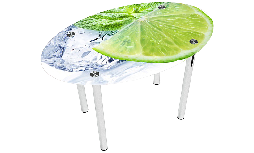 Стол обеденный овальный «Ice lime» | 110*65 Эко