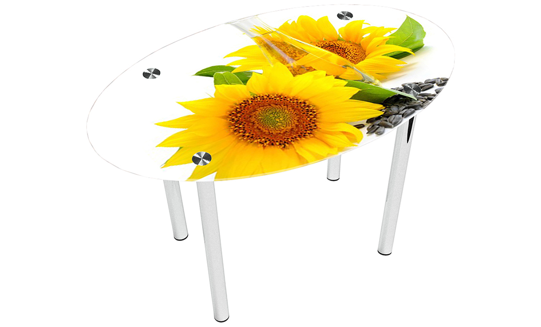 Стол обеденный овальный «Sunflower» | 120*75