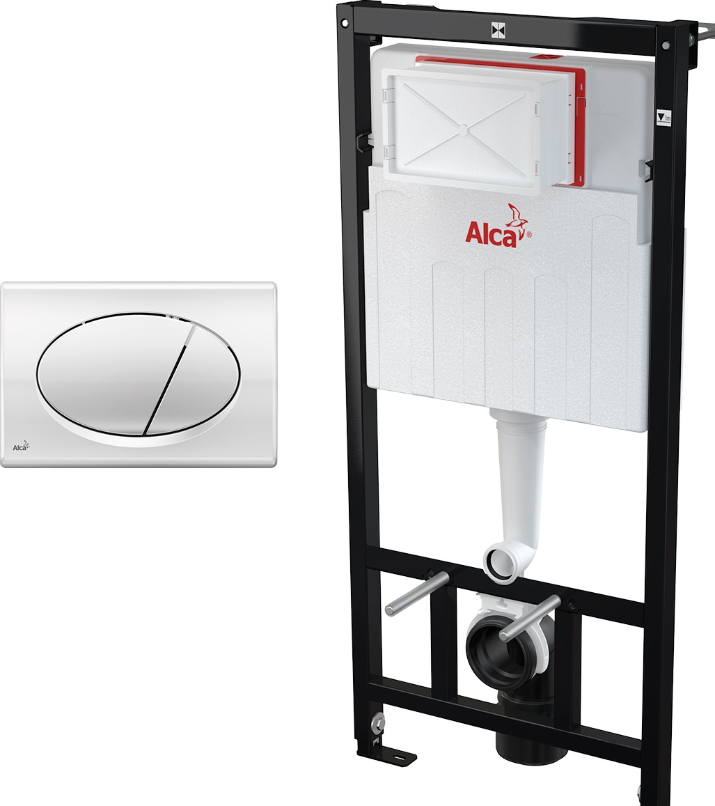 Система інсталяції Alca Plast для унітазу, з кнопкою M70(біла) 1120x150x520 AM101/1120+M70