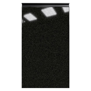Фасад «Ріолайн» 20*92 петлі | нижній лівий | Антрацит (профіль чорний)