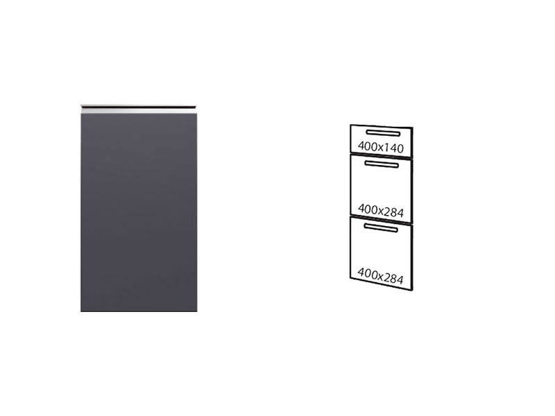 Фасад • Ріолайн • ш 40 (1+2) • Темно-сірий М04 • Профіль алюмінієвий
