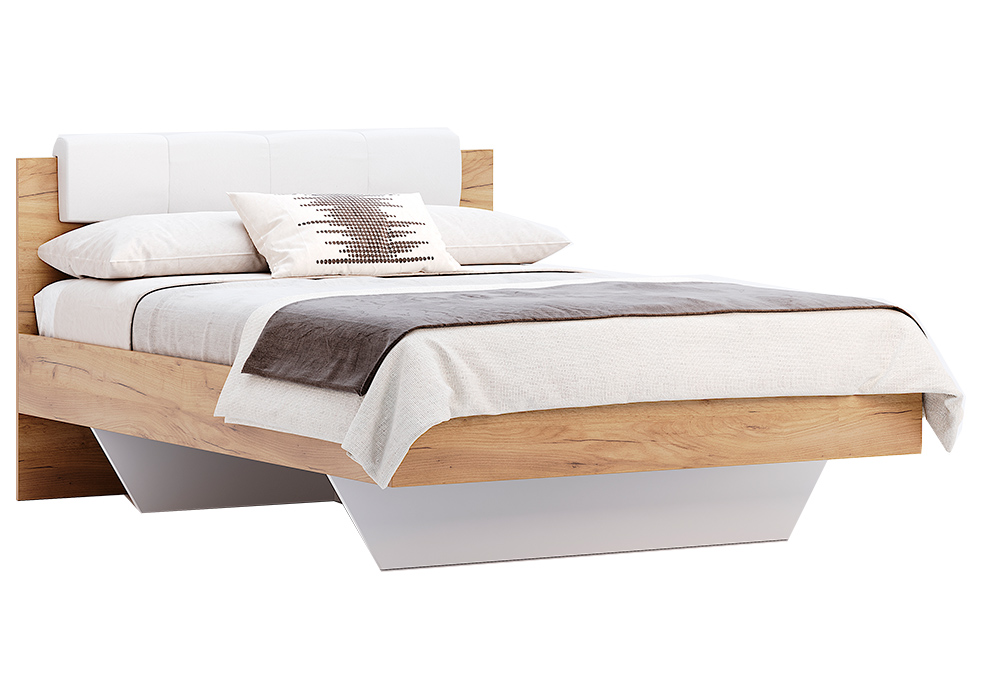 Ліжко Asti 160x200 см ( без ламелей ) • Дуб Крафт • AS-35-WB