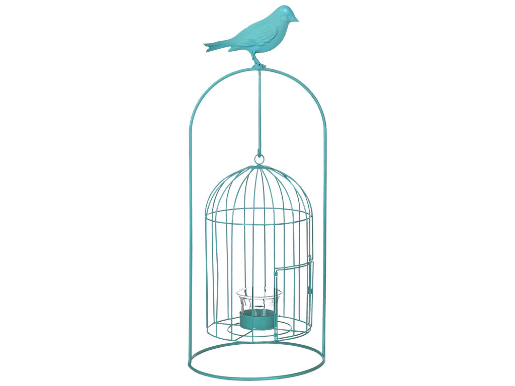 Виріб декоративний «Клітки для пташок» 4 шт | Синій