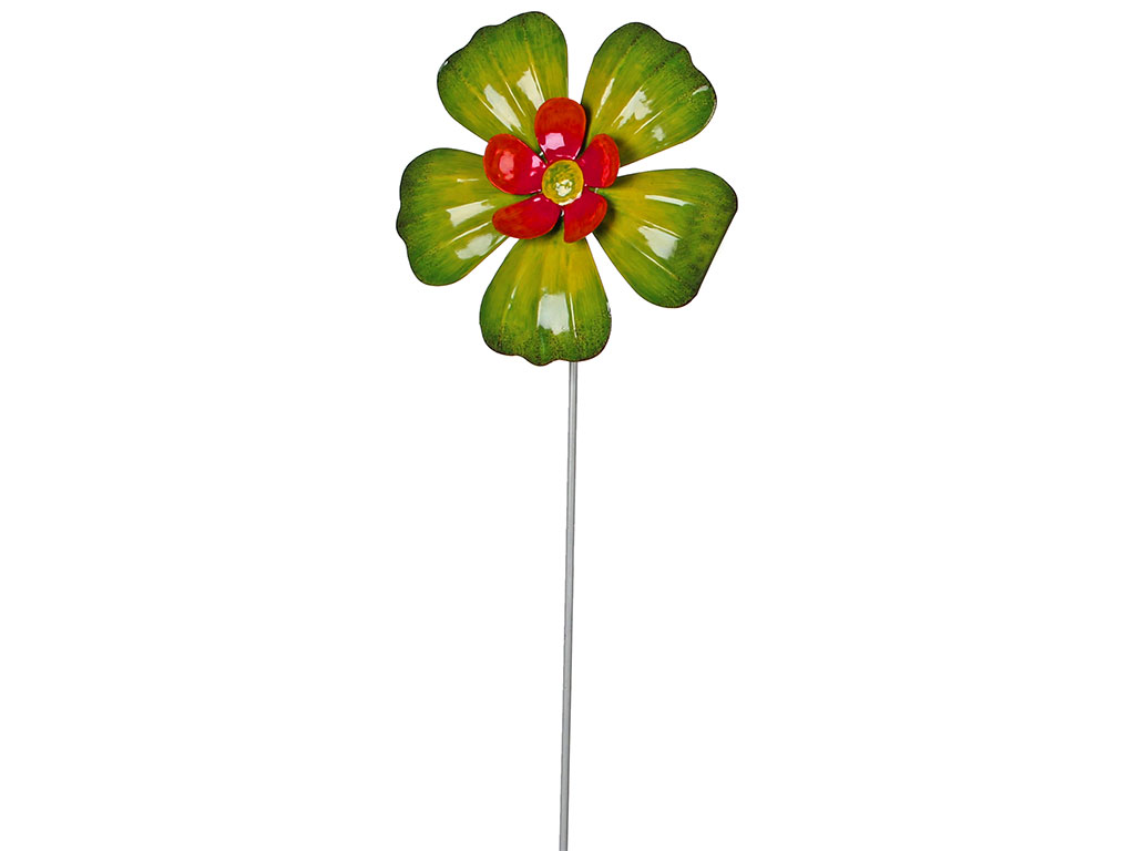 Фігурка декоративна садова «Квітка» Зелений