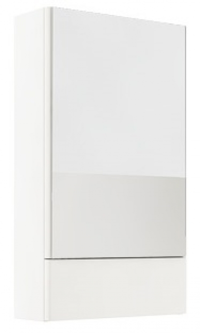 Шкафчик с зеркалом 60 «Nova Pro» белый глянец