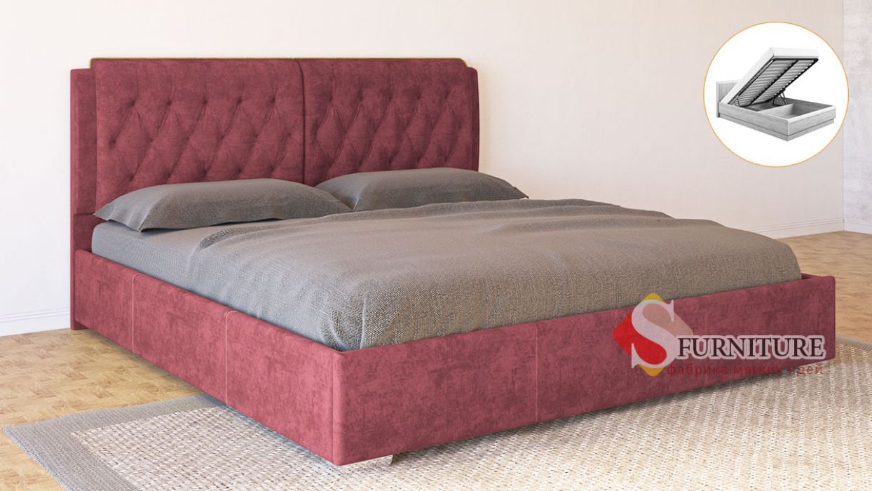 Кровать-подиум «Моника» с подъемным механизмом 140*190 | Ткань