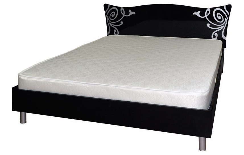 Кровать двуспальная Felicia Nova 160х200 без ламелей • Черный Лак