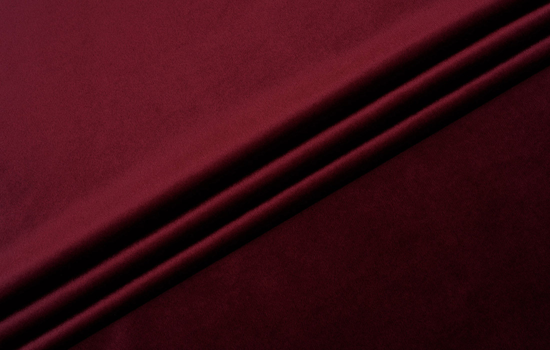 Тканина Велюр • Альміра 17 Burgundy Red Shine • Ексім Текстіль