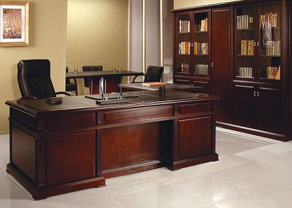 Кабінет CLASSIC YDK 3050 Горіх темний Y-52 + Чорний 113