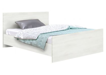 Ліжко полуторне Софіно №1 | Пряме | Біле дерево | 120x200