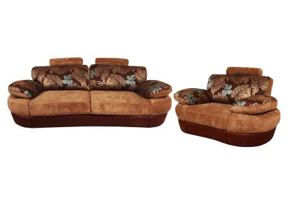 Комплект диван та крісло Бостон | Механізм Седафлекс 136x196 см | 242x111x84 см