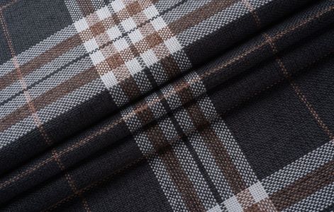 Тканина Рогожка • Шотландія Graphite • Ексім Текстіль