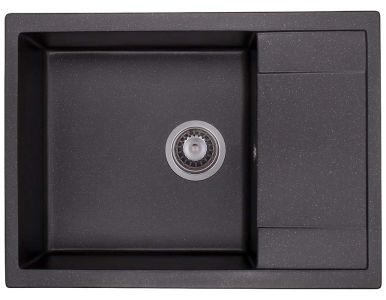 Мийка гранітна Granado Linares | 67,5x49,5 см | Black Shine