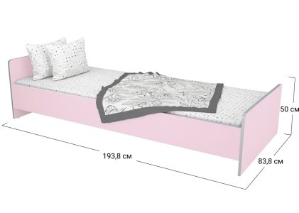 Ліжко односпальне Софіно 1938x838x500 | Спальне місце 80x190 см | Лаванда