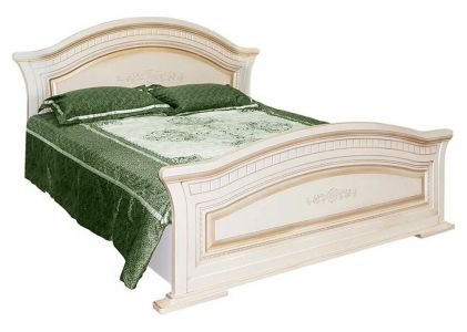 Ліжко двоспальне Ніколь Світ меблів • 160х200 • Біле дерево патіна
