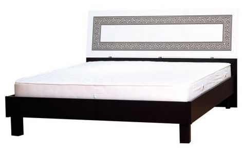 Ліжко двоспальне Бася Нова Олімпія Світ меблів • 160х200 • Чорний + Білий