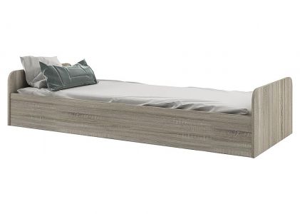Ліжко односпальне Савана Світ Меблів • 80x190 • Дуб крафт сірий